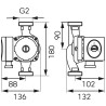 Ferro Pompa obiegowa elektroniczna GPA II 32-8-180 0607W